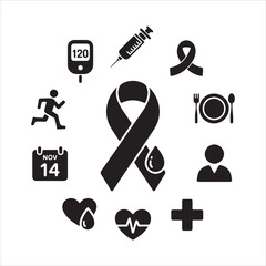 medical icons set