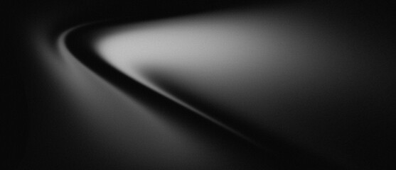 Monochromatic Abstract Texture: Dark Grayscale Background with Light Beam and Shadow
