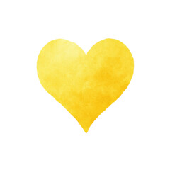 Obraz premium Golden heart on black background - symbol of love and affection, cut out
