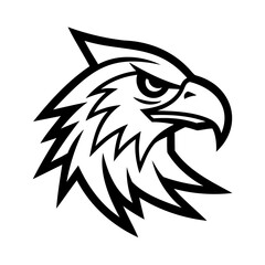 Vector Illustration Of  An Eagle Head 