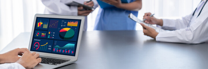 Business data dashboard provide brisk business intelligence analytic for marketing strategy planning