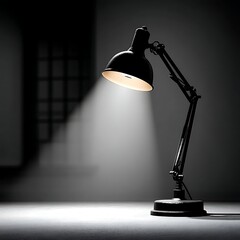 Simple table lamp with bright glow high resolution picture