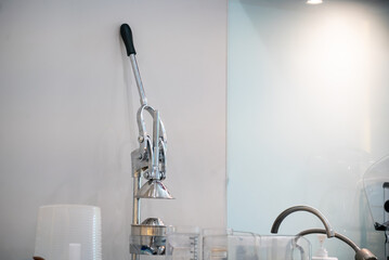 Manual Juicer in Modern Kitchen Setting