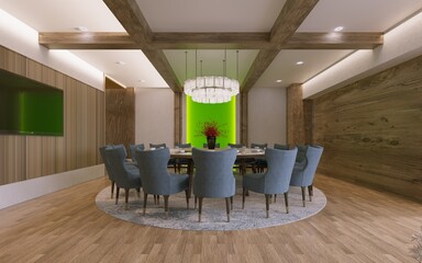 3d ender modern dining room