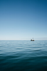 Whale Watching Boat in Husavik