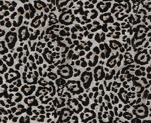Seamless leopard pattern, animal print.