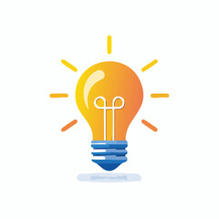 An Illustrative Depiction of an Illuminated Lightbulb, Symbolizing Innovative Concepts