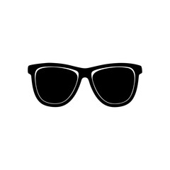 Fototapeta premium Sunglasses black and white on transparent background silhouette