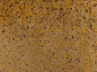 Close up of rusty metal surface with rough textured pattern