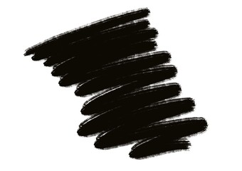black mascara brush