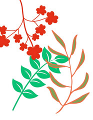 autumn leaves vector illustration