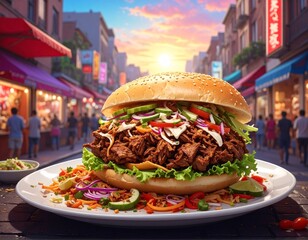 pulled pork sandwich