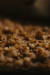Buckwheat groats texture, Cooked buckwheat porridge