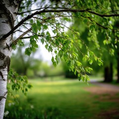 Fototapeta premium Branches and Leaves of a Tree