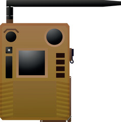 Wildlife Camera Trap with Antenna for Remote Data Transmission