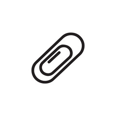 paper clip icon  on white background
