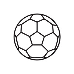 Fototapeta premium Football vector icon on white background 