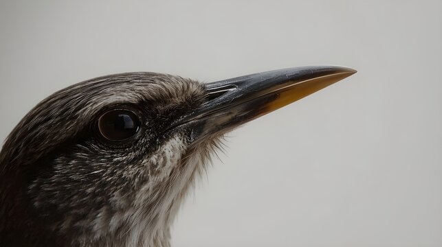 close up of a head of a bird