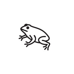 frog vector icon  on white background