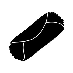 Close-up view of a single black capsule pill against a pure black backdrop silhouette