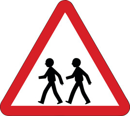 School Zone Symbol Sign Vector Illustration