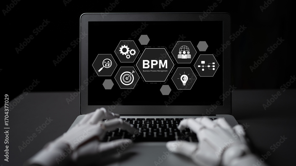 Poster ai supports bpm by analyzing processes, optimizing workflow, and increasing productivity through aut