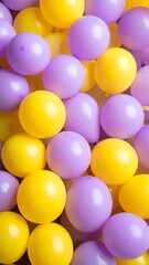 Colorful balloons close-up