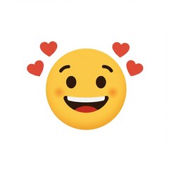 Fototapeta premium Empty Heart Emoticon Stock Illustrations