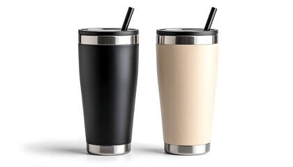 Two insulated tumblers