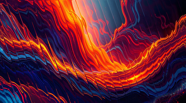 Dynamic flowing orange and blue lines create a modern abstract background perfect for graphic design projects