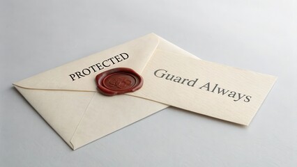 Sealed Letter with Wax Seal and Strong Message of Protection