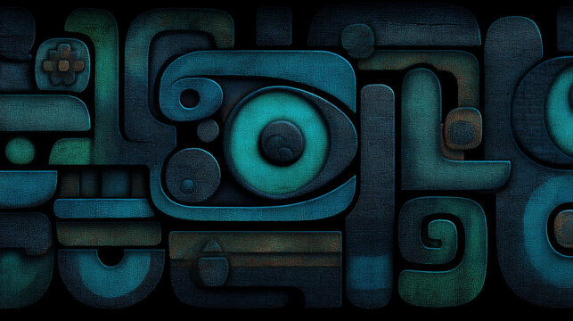 Alien hieroglyphs in Mayan temple, mysterious ancient contact