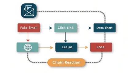 Email Fraud Chain Reaction: Understanding Data Theft Pathways