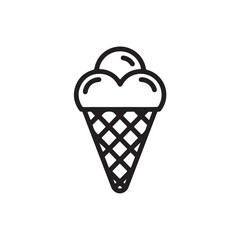 ice cream vector illustration icon on white background 