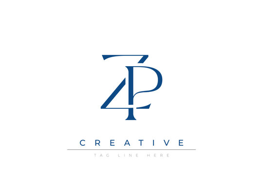 Blue stylized letters ZP combined in a modern design on a clean white background, evoking professionalism and creativity. Ideal for branding, business identity, and corporate representation concepts.