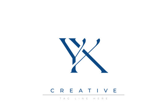 Blue stylized letters YX combined in a modern design on a clean white background, evoking professionalism and creativity. Ideal for branding, business identity, and corporate representation concepts.