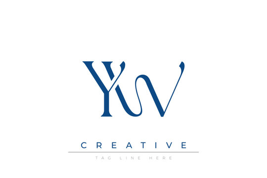 Blue stylized letters YW combined in a modern design on a clean white background, evoking professionalism and creativity. Ideal for branding, business identity, and corporate representation concepts.