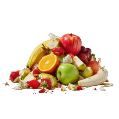 Pile of mixed fruit scraps