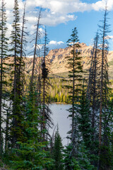 Landscapes near Mirror Lake in the Utah Uinta Mountains