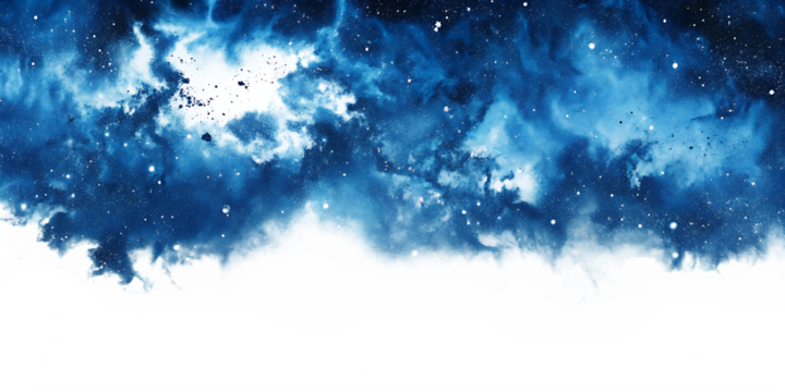 Cosmic Nebula and Starry Sky with Abstract Ground Texture space galaxy isolated on a transparent background