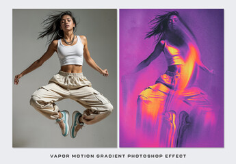 Vapor Motion Gradient Photoshop Effect
