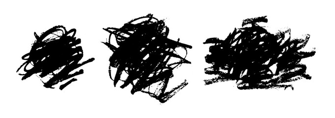 Abstract Scribbled Artwork Symbolizing Mental Health Struggles, Anxiety, and Emotional Turmoil