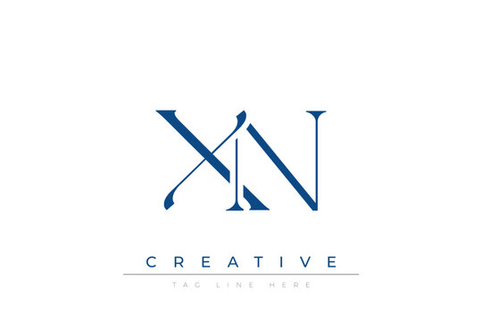 Blue stylized letters XN combined in a modern design on a clean white background, evoking professionalism and creativity. Ideal for branding, business identity, and corporate representation concepts.