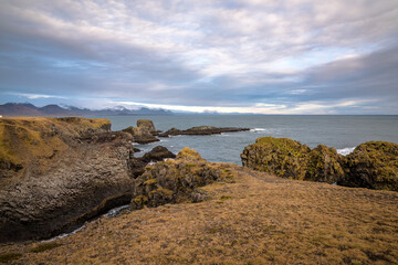 Views from the fishing village of Arnarstapi, Iceland