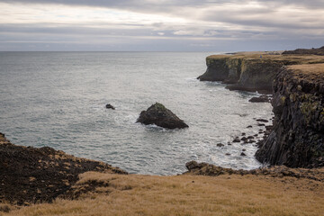 Views from the fishing village of Arnarstapi, Iceland