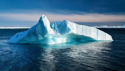 Frozen Sorrow Melting Iceberg In The Arctic A Silent Witness To Climate Changer Becomes Larctic Iceberg Melting Frozen Sorrow A Climate Change Testimony