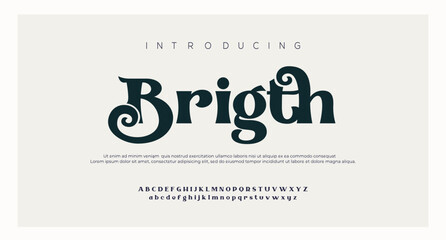 Bright Luxury wedding alphabet font. Typography decorative elegant classic lettering serif fonts vintage retro for logo. vector illustration

