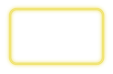 png neon yellow light frame