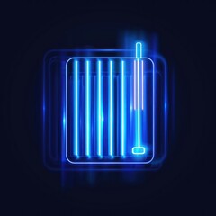 Neon light graphic design illustration