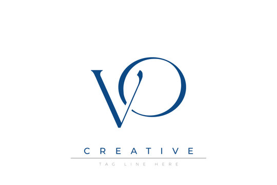 Blue stylized letters VO combined in a modern design on a clean white background, evoking professionalism and creativity. Ideal for branding, business identity, and corporate representation concepts.